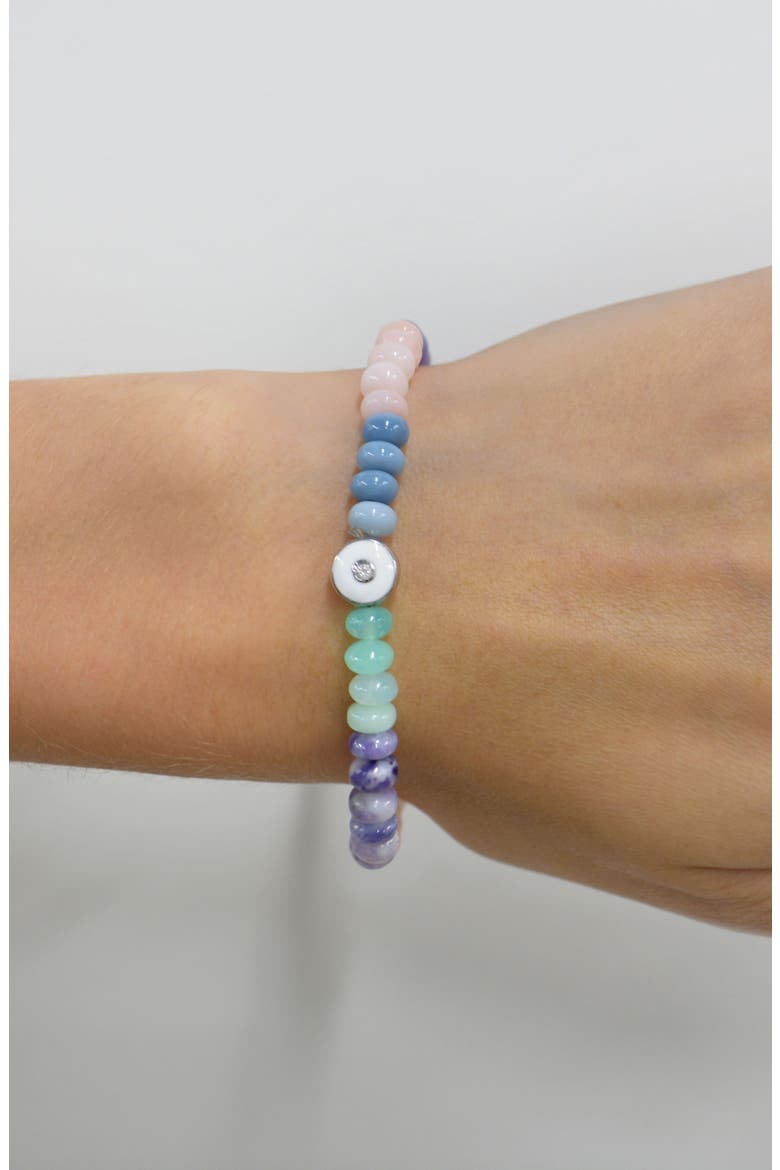 Jac + Jo Soul Pastel Opal Beaded Stretch Bracelet, Alternate, color, PASTEL MULTICOLOR
