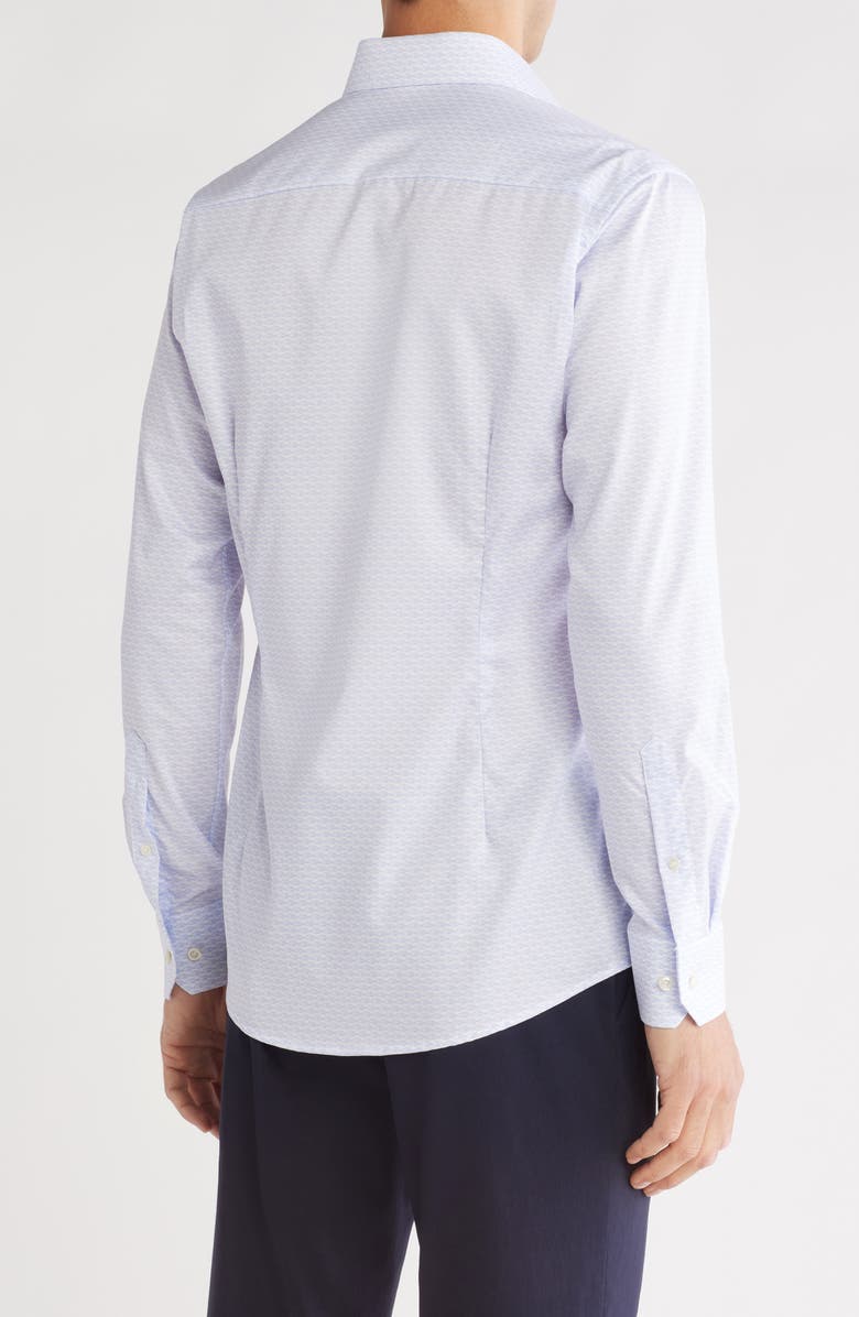 Eton Slim Fit Lobster Print Cotton Dress Shirt, Alternate, color,