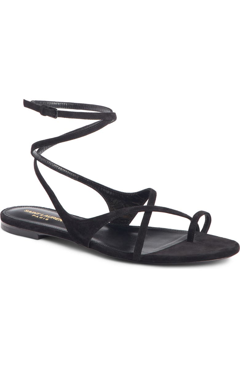 Saint Laurent Gia Nu Pieds Sandal, Main, color,