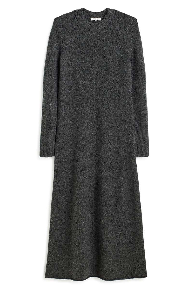 Madewell Sweater Maxi Dress, Alternate, color, Heather Charcoal
