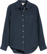 Caslon® Casual Linen Button-Up Shirt