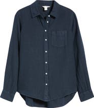 Caslon® Casual Linen Button-Up Shirt