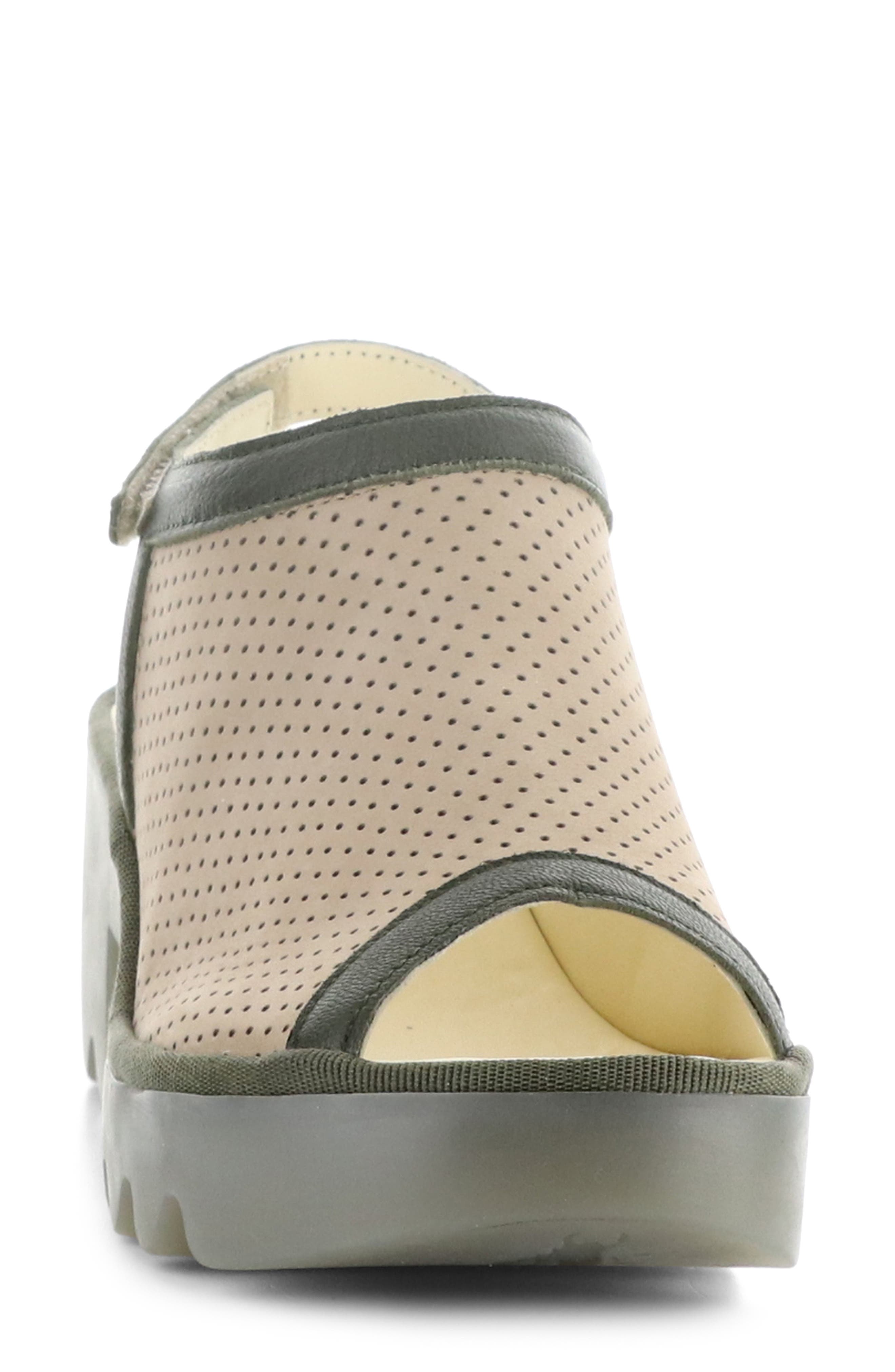 Teif Platform Sandal, Alternate, color, TAUPE/ KHAKI