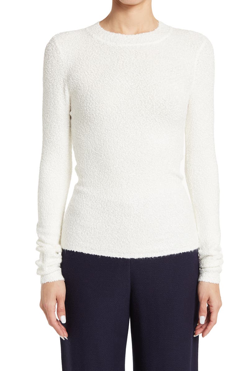 St. John Collection Boucle Crewneck Pullover Sweater, Main, color,