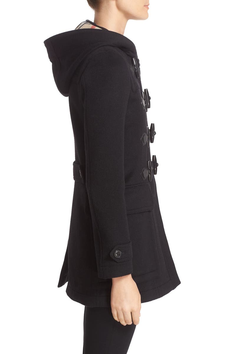 Burberry 'Blackwell' Wool Duffle Coat, Alternate, color,