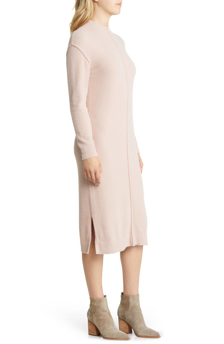 Caslon<sup>®</sup> Funnel Neck Long Sleeve Dress, Alternate, color, 