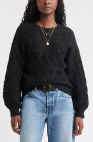 Treasure & Bond Cable Crewneck Sweater