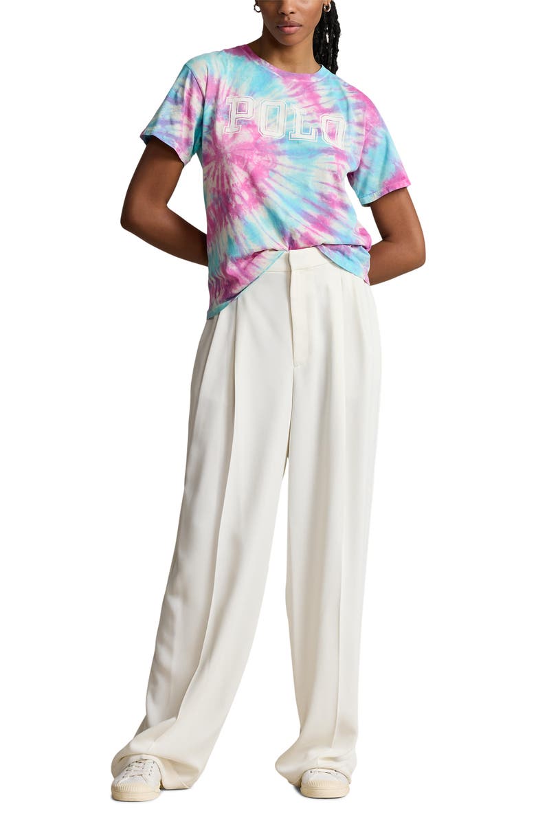 Polo Ralph Lauren Tie Dye Logo Graphic T-Shirt, Alternate, color, 