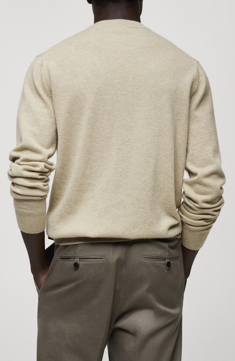 MANGO Crewneck Cashmere Sweater, Alternate, color, 