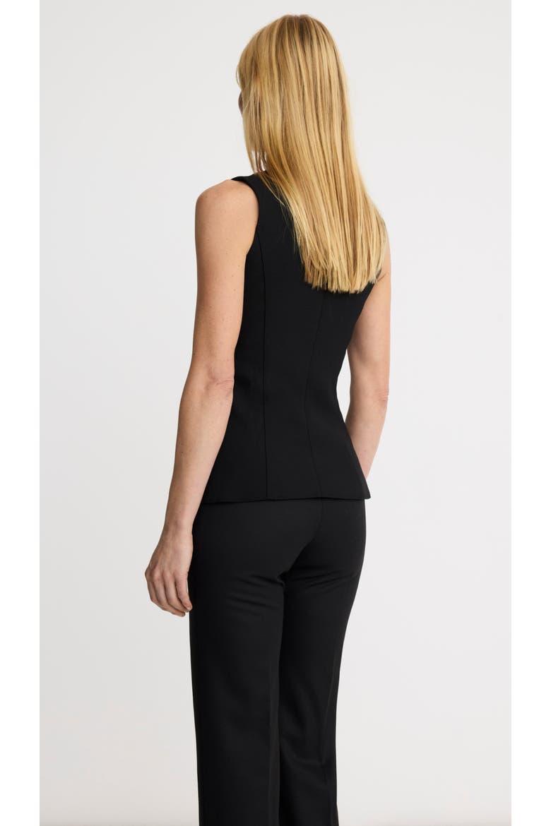 Waistcoat, Alternate, color, Black Pique