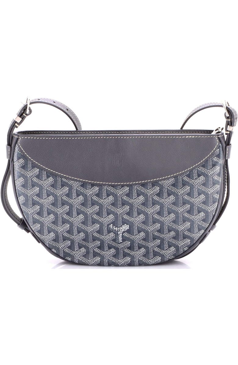 Pre-Owned Goyard Hirondelle Shoulder Bag Coated Canvas and Leather, Alternate, color, Gray