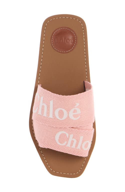 Shop Chloé Woody Slide Sandal In Light Rosewood