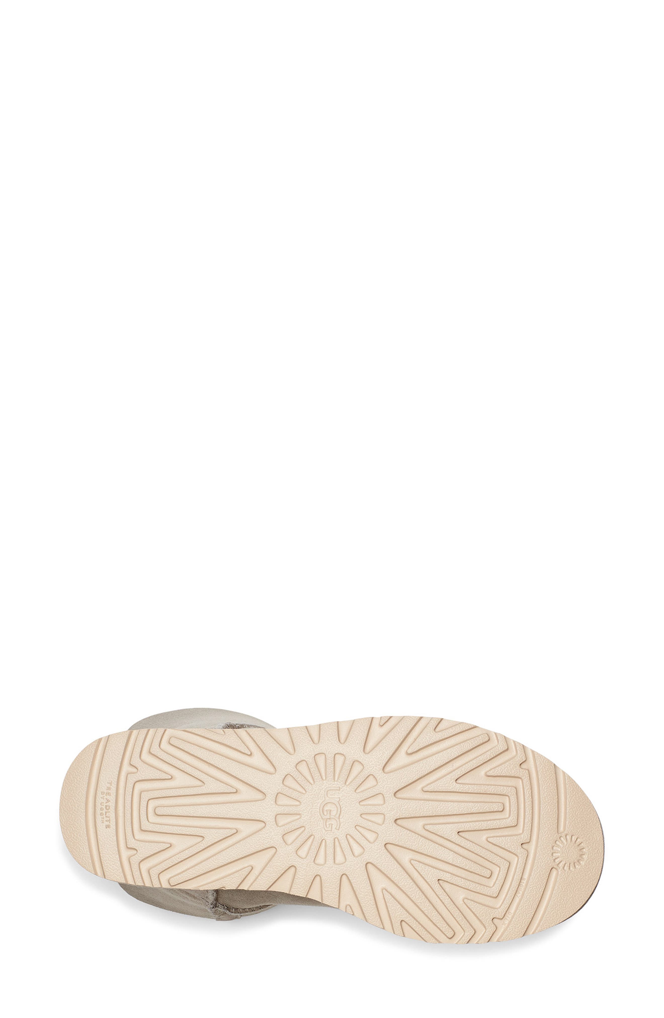 Mini Bailey Bow II Genuine Shearling Bootie, Alternate, color, GOAT SUEDE