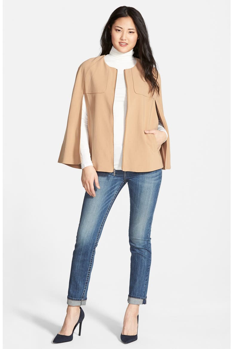 Twill Cape, Alternate, color, HEATHER CAMEL