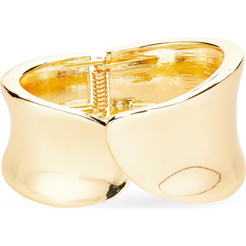 Baublebar Hinge Statement Bangle Bracelet In Gold