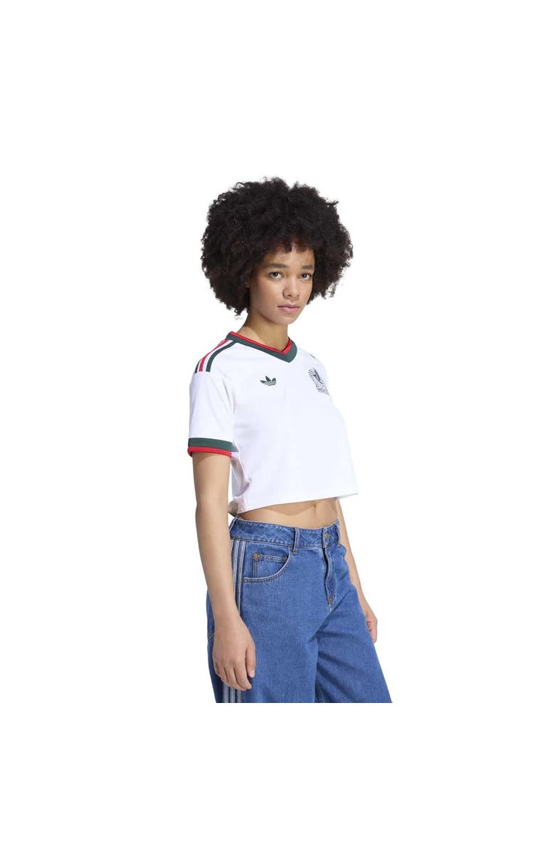 adidas Women's adidas  White Mexico National Team 2026 Away Replica Cropped Jersey, Main, color, White