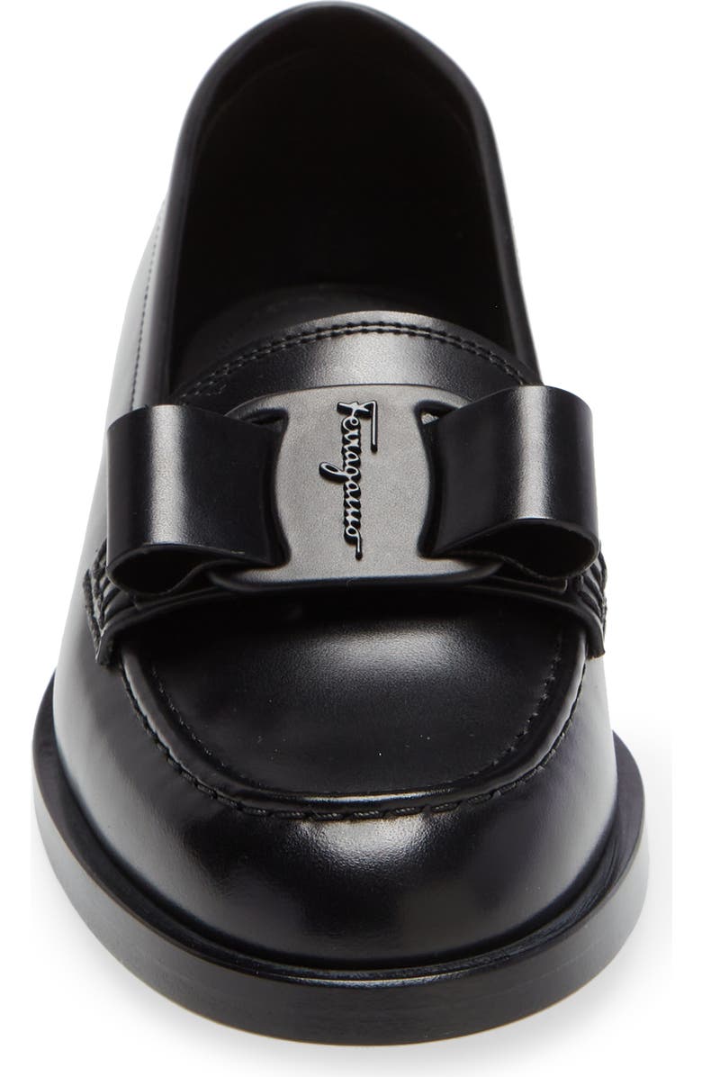 FERRAGAMO Vivaldo Bow Loafer, Alternate, color,