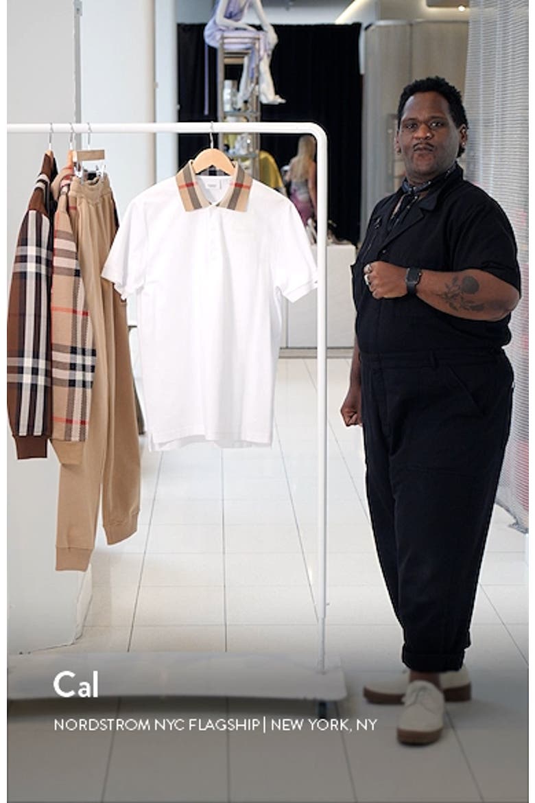 Cody Check Collar Cotton Piqué Polo video