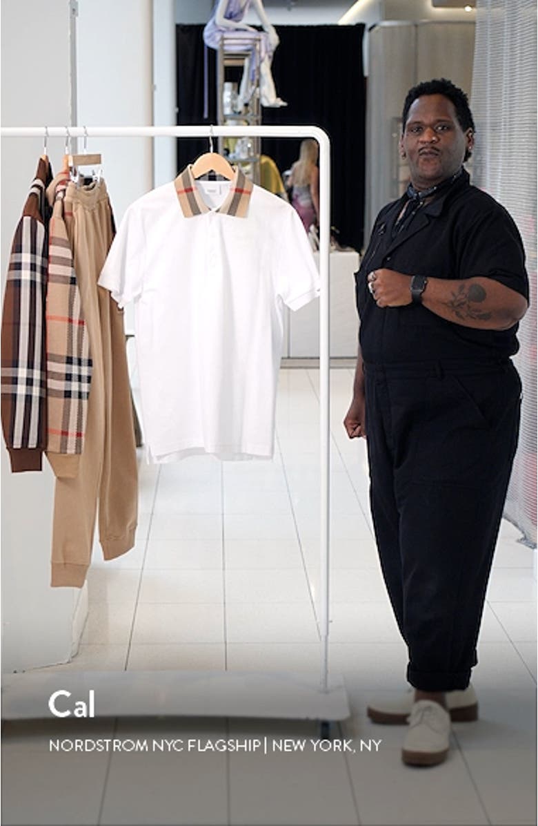 Cody Check Collar Cotton Piqué Polo, sales video thumbnail