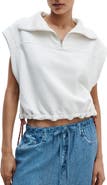 rag & bone Vintage Terry Half Zip Muscle Sweatshirt
