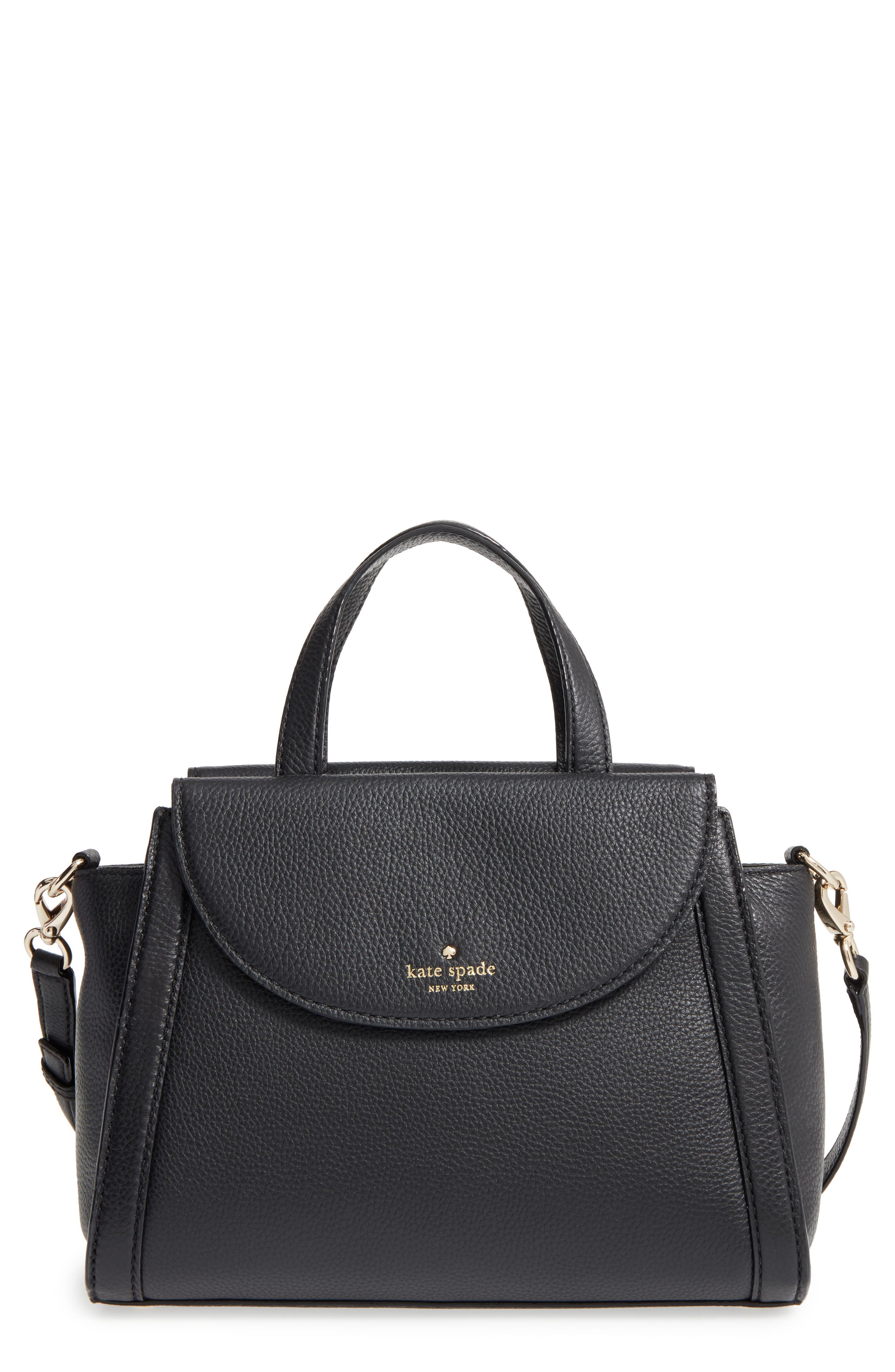 Kate Spade New York cobble hill - medium adrien leather satchel, Main, color, 