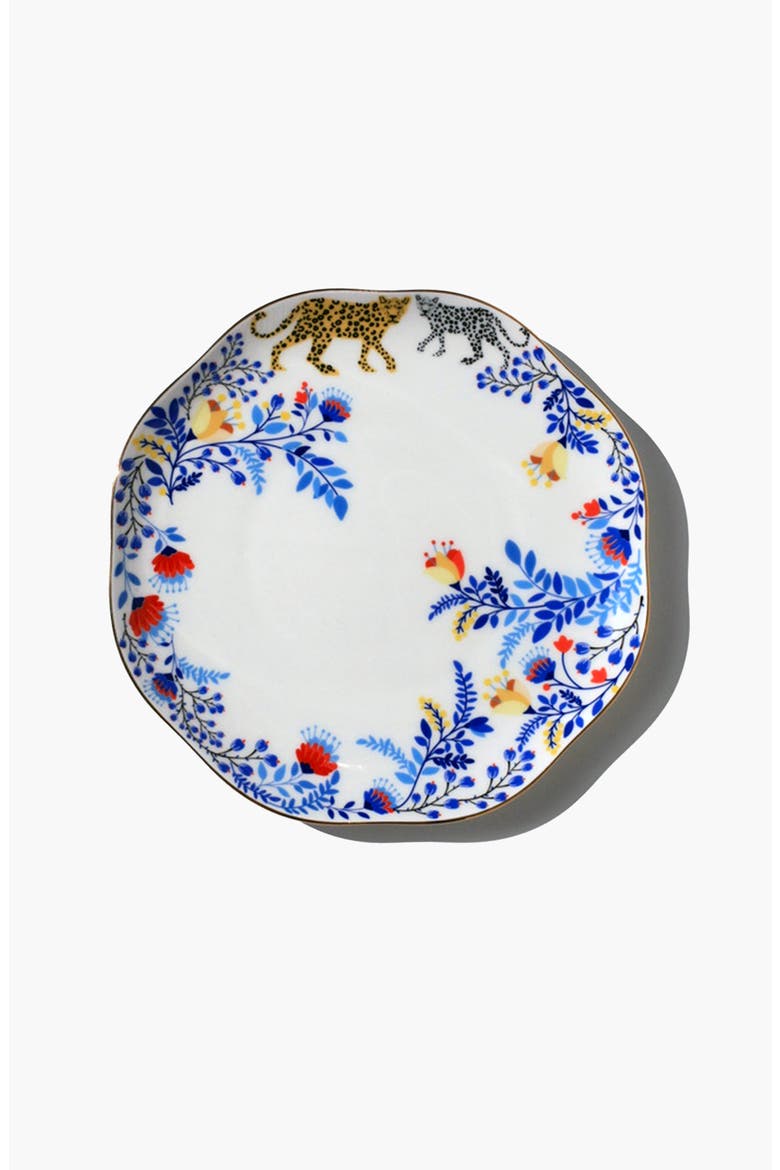 Amazon Rainforest Bone China Dinner Plate, Main, color, White