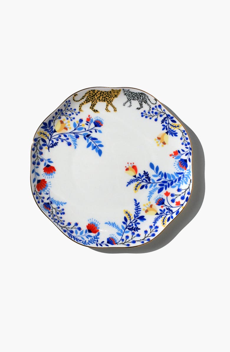 Jessie Zhao New York Amazon Rainforest Bone China Dinner Plate, Main, color, White