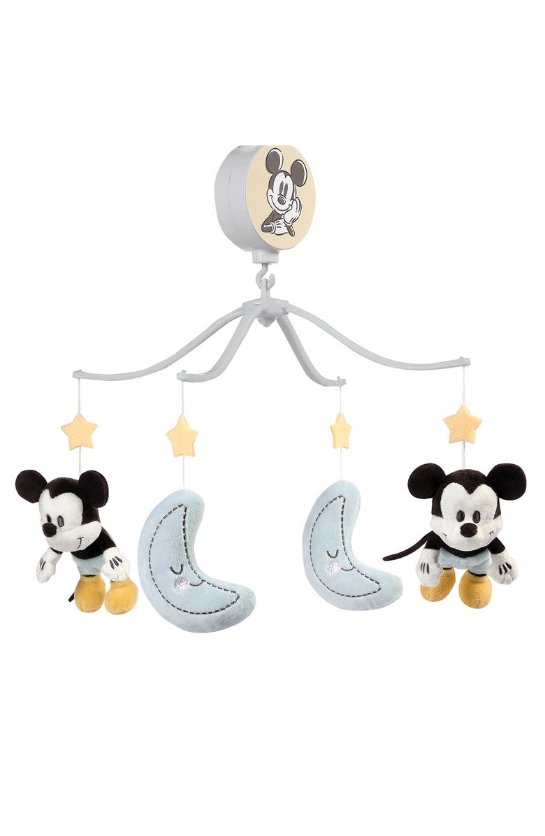 Lambs & Ivy Disney Baby Moonlight Mickey Mouse Musical Baby Crib Mobile Soother, Main, color, Multicolor