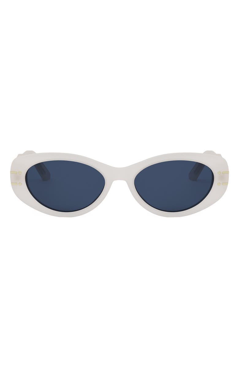 DIOR 'DiorSignature B8U Butterfly Sunglasses, Main, color, Ivry/Blu