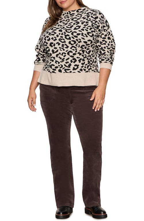 Sanctuary Leopard Print Sweater In Black