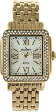 Peugeot Panther Square Tank Bracelet Watch- 36x30MM