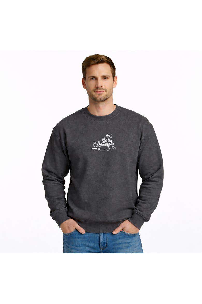 Floating Skeleton Sweatshirt, Main, color, Dark Heather