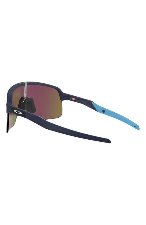 Oakley Sutro Lite 139mm Prizm™ Wrap Shield Sunglasses In Matte Navy/prizm Sapphire