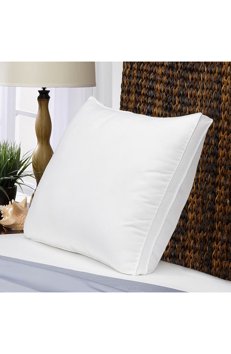 ELLA JAYNE HOME Overstuffed Luxury Plush Med/Firm Gel Filled Side/Back Sleeper Pillow, Alternate, color, White