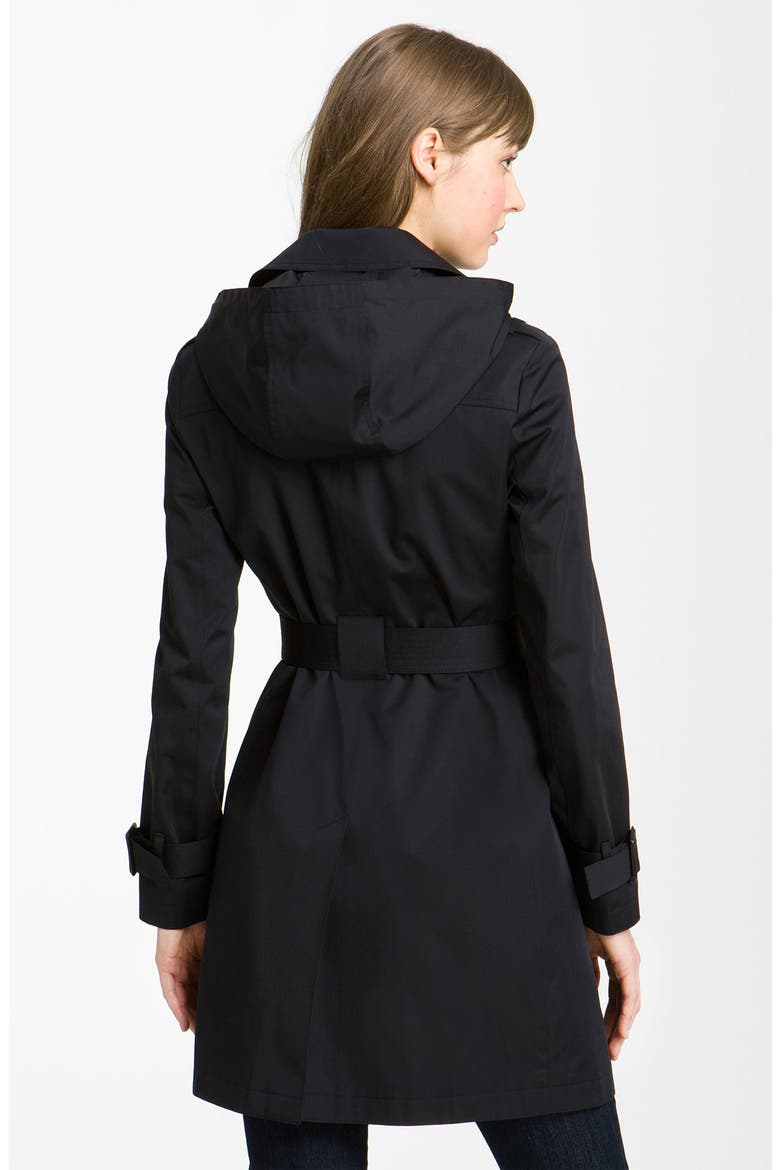 Trench with Detachable Liner, Alternate, color, BLACK