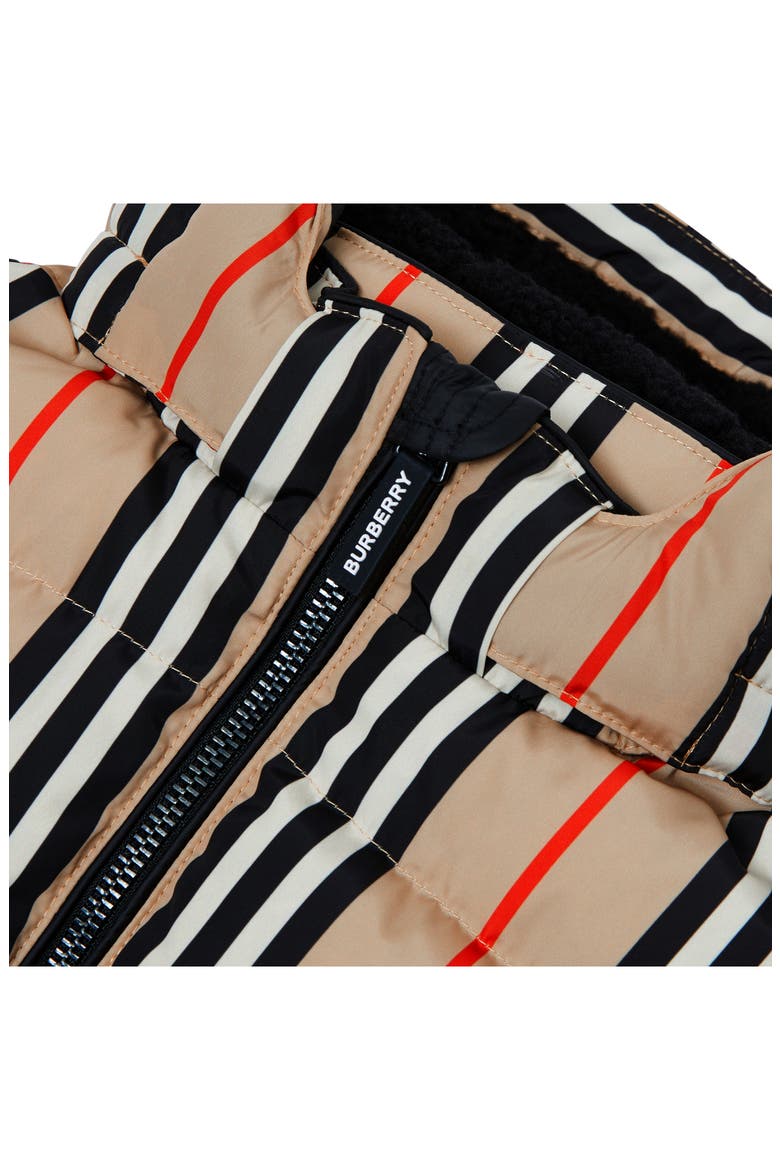 Leon Stripe Down Hooded Vest, Alternate, color, ARCHIVE BEIGE