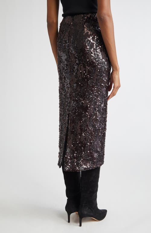 Veronica Beard Koa Sequin Skirt In Animal Print