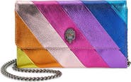 Kurt Geiger London Stripe Leather Chain Wallet