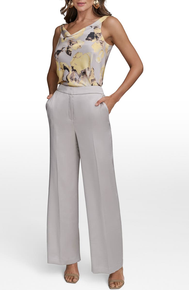 Donna Karan New York Satin Wide Leg Pants, Alternate, color,