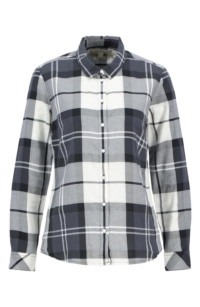 Barbour Bredon Check Button-Up Shirt, Alternate, color, Charcoal Tartan