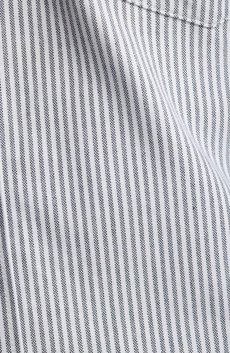 EAGLE Regular Fit Pinstripe Cotton Button-Down Oxford Shirt, Alternate, color, Black