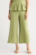 MAX STUDIO Textured Wide Leg Pants
