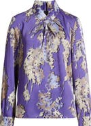 Misook Twist Front Crépe de Chine Top