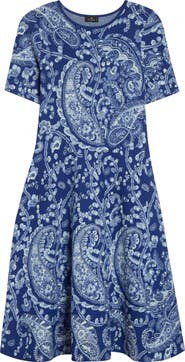 Etro Paisley Jacquard Sweater Dress