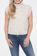RAIN AND ROSE Turtleneck Sweater Vest