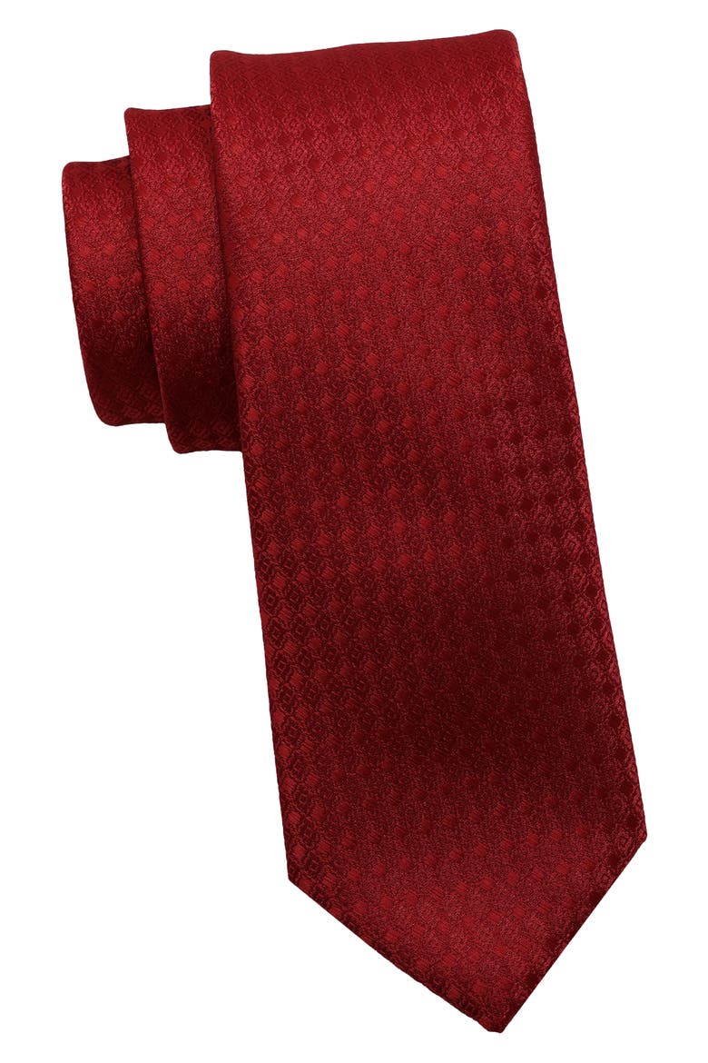 Geometric Neat Tie, Main, color, RED