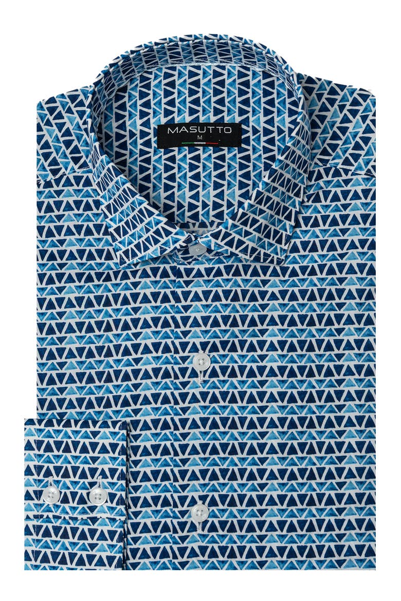 Harry Button Down Long Sleeve Shirt, Main, color, Blue