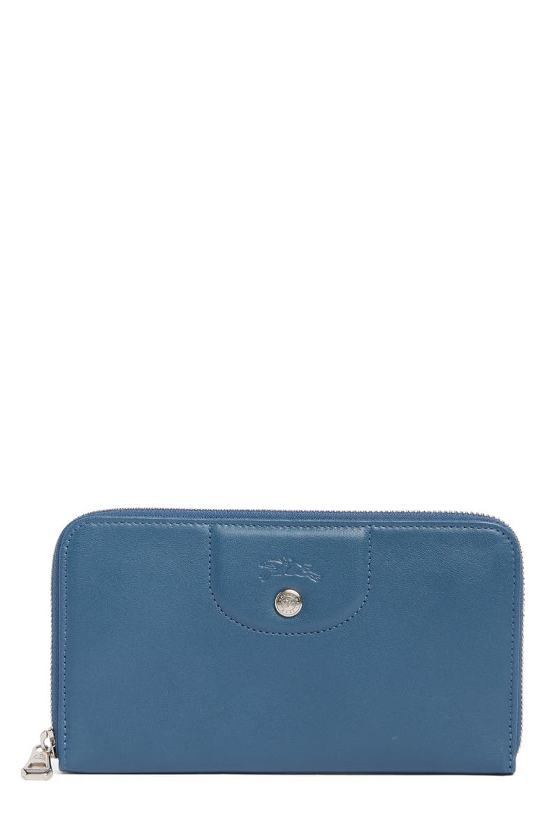Le Pliage Center Zip Wallet, Main, color, PILOT BLUE