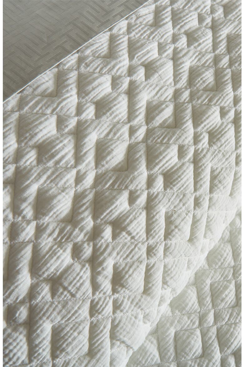 Trellis Quilt & Shams Set, Alternate, color, IVORY