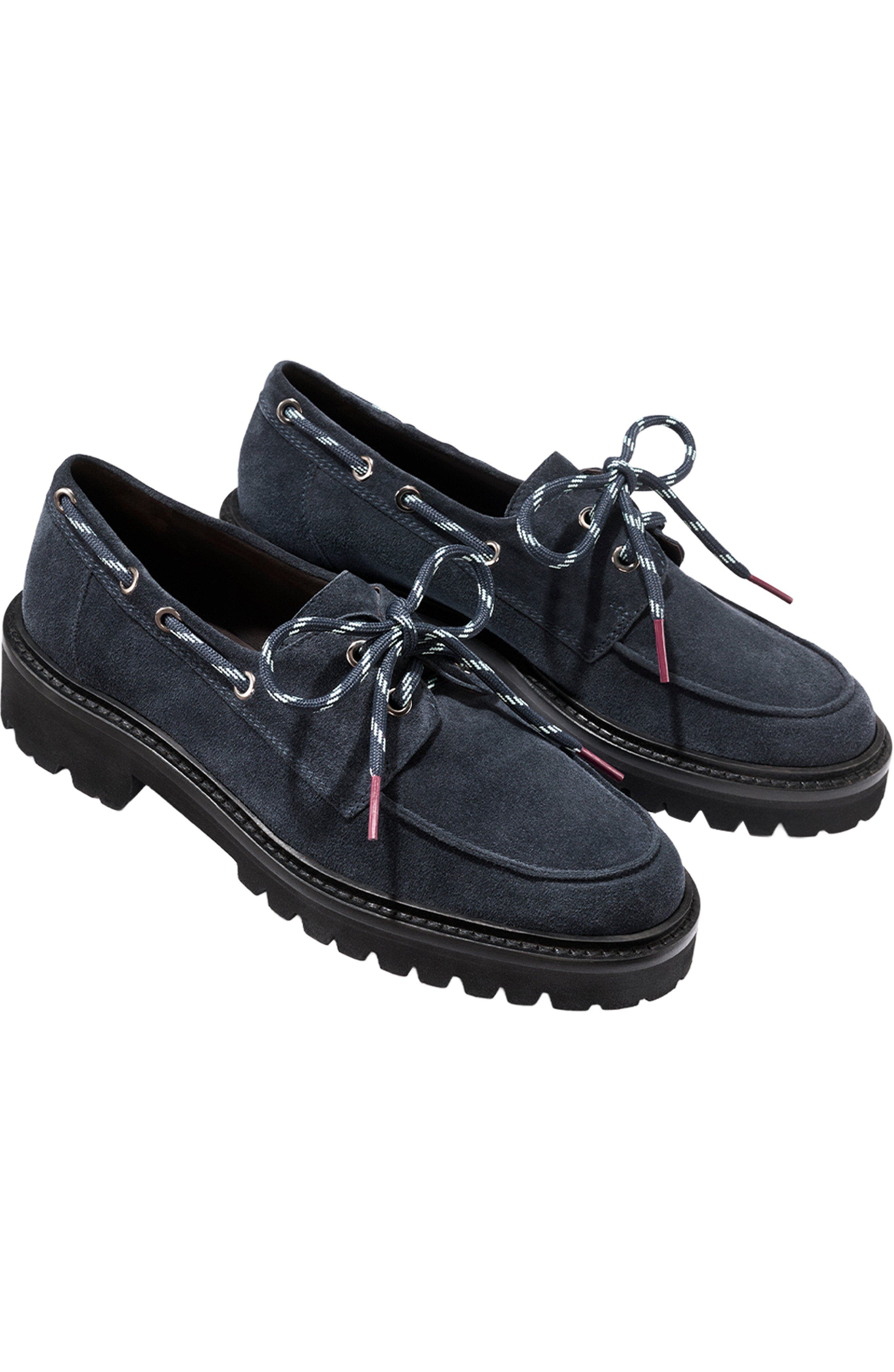 The Marine Loafer, Alternate, color, Vintage Navy Suede